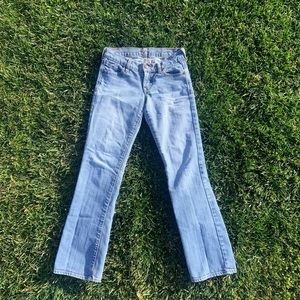 light wash flare jeans!